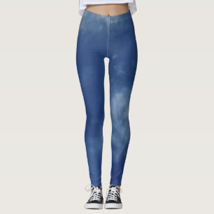 Leggings Elegante cielo azul natural rústico