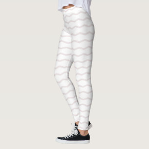Leggings Elegante color beige marrón pastel blanco
