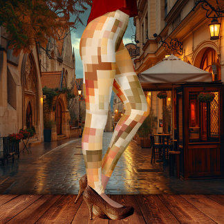 Leggings Elegante diseñador abstracto de fantasías