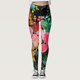 Leggings Elegante diseño de color rosa acuático con buque
