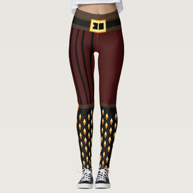 Leggings Elegante disfraz pirata de Halloween (Anverso)