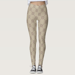 Leggings Elegante estampado de rayas cruzadas