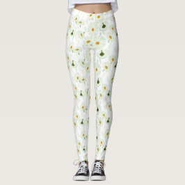 Leggings Elegante flor marguerita