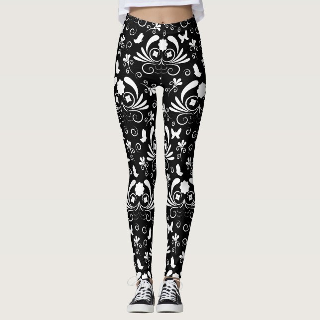 Leggings Elegante floral (Anverso)