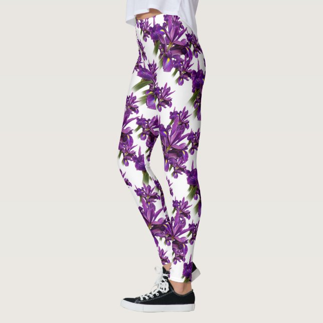 Leggings Elegante Floral Holandés Iris Purple Sensation Flo (Izquierda)