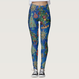 Leggings Elegante Jewel Bling Lapis Lazuli