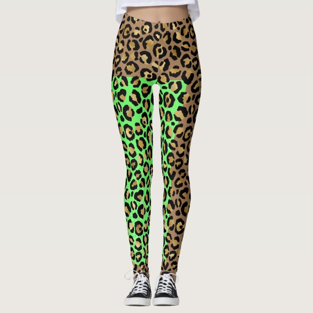 Leggings Elegante Leggencias de impresión de animales de Le (Anverso)