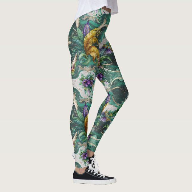 Leggings Elegante Mardi Gras decorativa (Derecha)