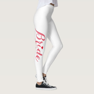 Leggings Elegante Moda Boda de novia rosa Bachelorette Part