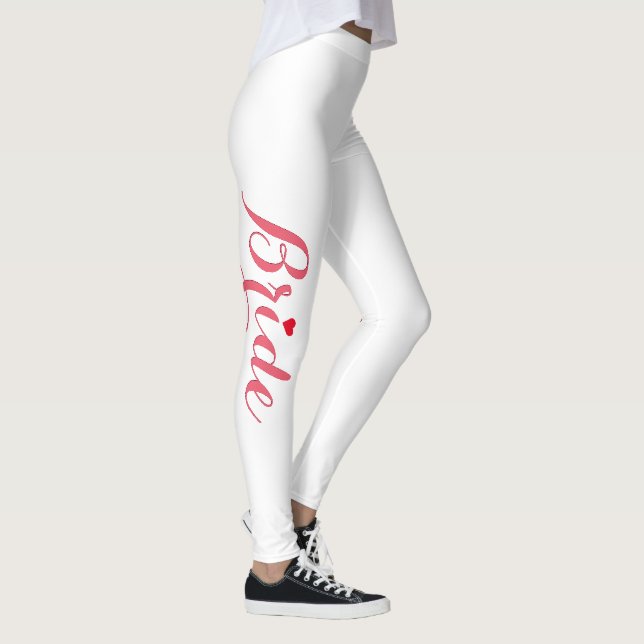 Leggings Elegante Moda Boda de novia rosa Bachelorette Part (Derecha)