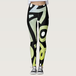 Leggings Elegante Moderno Colorido Elegante Verde