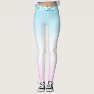 Leggings Elegante Moderno gradiente de color purpurina Arco