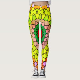Leggings Elegante multicolor y azul brillante