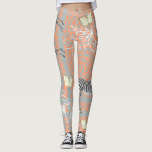 Leggings Elegante Naranja ecléctico moderno de Cantaloupe