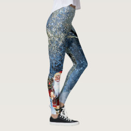Leggings Elegante Navidad Padre En Invierno De Snowy Woods