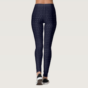 Leggings Elegante negro azul para las mujeres de yoga