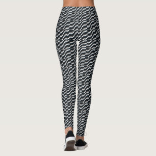 Leggings Elegante negro y blanco