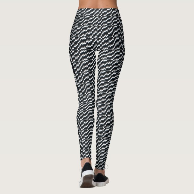 Leggings Elegante negro y blanco (Reverso)