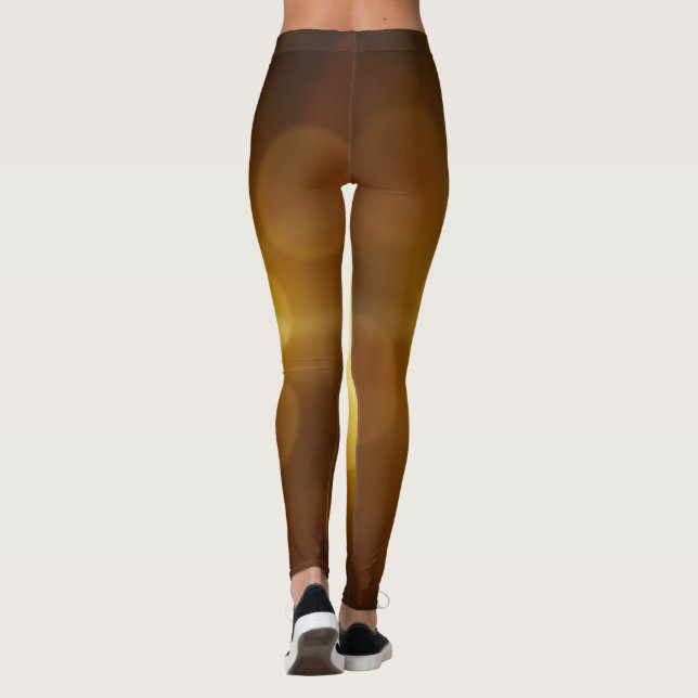 Leggings Elegante oro moderno simple para ella (Reverso)