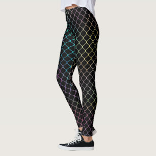 Leggings Elegante patrón de cadena de cerca colorida modern