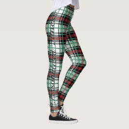 Leggings Elegante patrón de tartán de cuadros escoceses pat