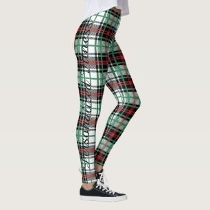 Leggings Elegante patrón de tartán de cuadros escoceses pat