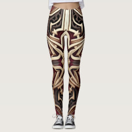 Leggings Elegante patrón geométrico moderno de estrellas