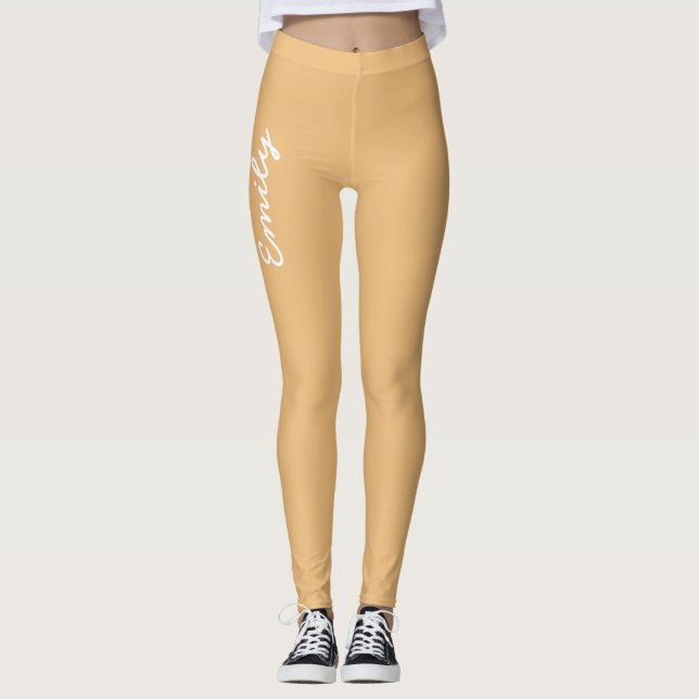 Leggings Elegante "Peach Fuzz" personalizado (Anverso)