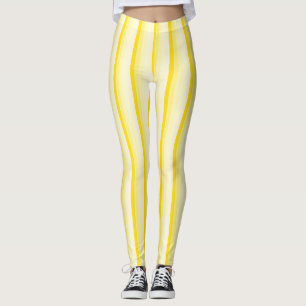 Leggings Elegante plantilla de colores blancos amarillos de