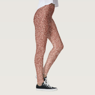 Leggings Elegante Purpurina Girly Rosa Gold