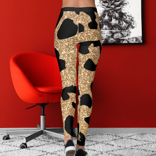 Leggings Elegante Purpurina Patrón de brillo moderno Punto