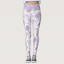 Leggings Elegante regalo de estilo romántico índigo rococó