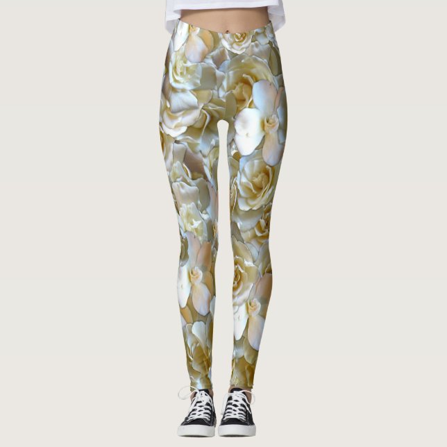 Leggings Elegante Rosa floral Petal (Anverso)