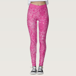 Leggings Elegante textura de mármol rosa de caramelo abstra