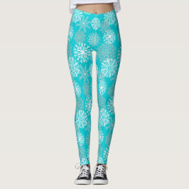 Leggings Elegante Verde azulado Navidades de vacaciones de