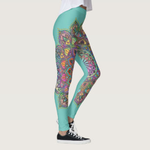 Leggings Elegante y colorido Mandala estilo India 1