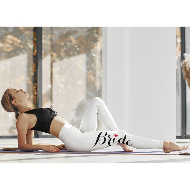 Leggings Elegante y elegante Boda de novias Bachelorette Pa (Elegant Stylish Bride Wedding Bachelorette Party Leggings)