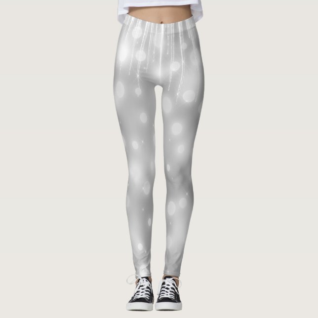 Leggings Elegante y Glitzy Gris/Gris Sparkle (Anverso)