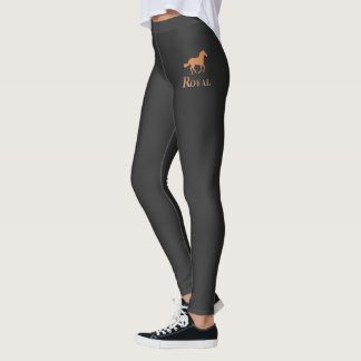 Leggings Elegante y lujoso negro y lámparas de oro