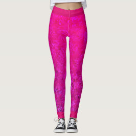 Leggings Elegante y moderno gradiente abstracto rosa fuschi