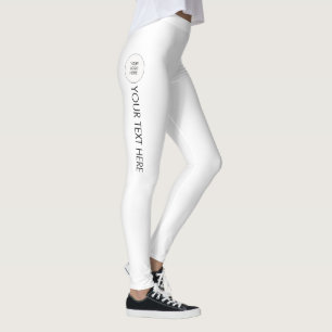 Leggings Elegantes Añadir tu nombre Texto Logo Mod