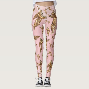 Leggings Elegantes ángeles de oro Rosa Quartz