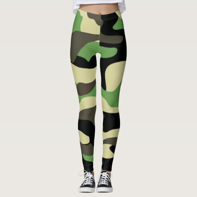 Leggings elegantes de camuflaje (Anverso)