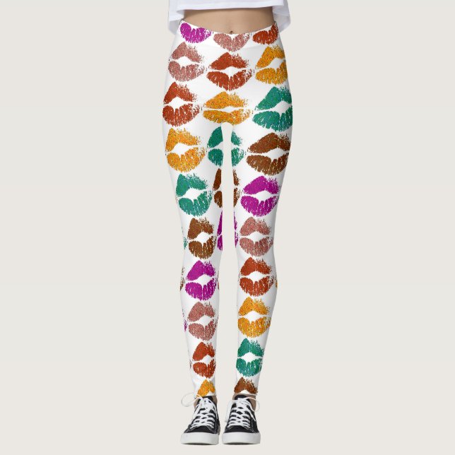 Leggings Elegantes Labios Coloridos #22 (Anverso)