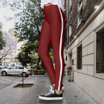 Leggings Elegantes lámparas de Borgoña con franja lateral b<br><div class="desc">Aumente su aspecto de ocio diario con estas elegantes leggings de Borgoña, diseñadas con una crujiente franja blanca a cada lado para un atractivo deportivo y moderno. Ya sea que se dirija al gimnasio, haciendo recados o simplemente relajándose, estas leggings ofrecen una combinación perfecta de confort y estilo. Póngalas con...</div>