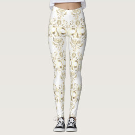 Leggings Elegantes leggantas de cráneo de bonito