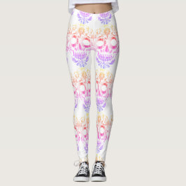 Leggings Elegantes leggantas de cráneo de bonito