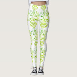 Leggings Elegantes leggantas de cráneo de bonito