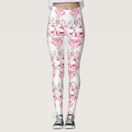Leggings Elegantes leggantas de cráneo de bonito