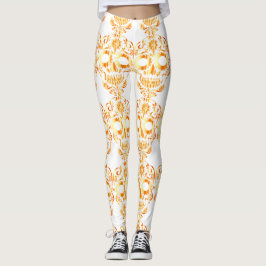 Leggings Elegantes leggantas de cráneo de bonito